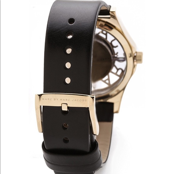 Marc Jacobs Skeleton Watch w/ Leather Band - Picture 6 of 8